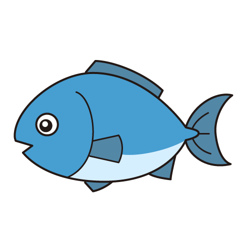 元の魚 イラスト 簡単 アニメ画像