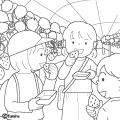 いちご狩りを楽しむ子どもたちのイラスト(ぬりえ) いちご狩りを楽しむ子どもたちのイラスト(ぬりえ)